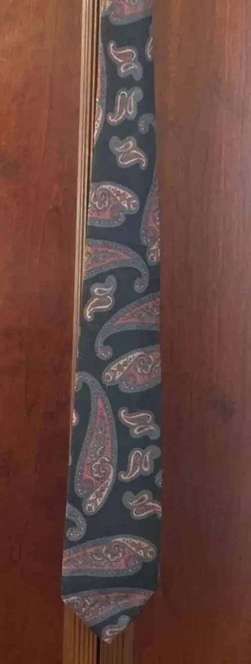 Vintage Robert Talbott for Varsity Men's Wear Paisley Silk Tie